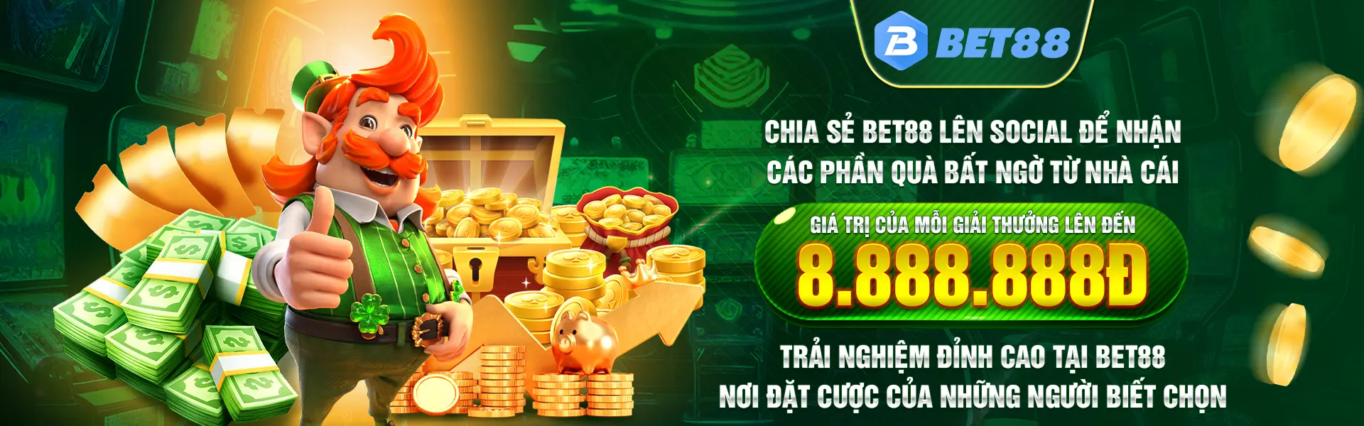 Nhận các phần quà bất ngờ từ nhà cái Bet88